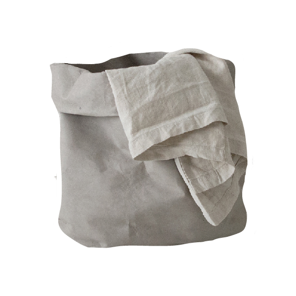 Wäschesack nachhaltig Papier grau KAMI Design