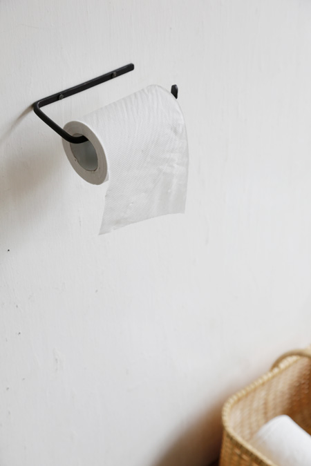 Toilettenpapierhalter schwarz Fog Linen Work