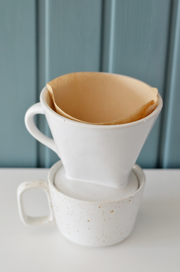 Kaffeefilter Keramik weiß