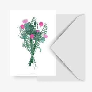 Postkarte Blumenstrauß - Typealive