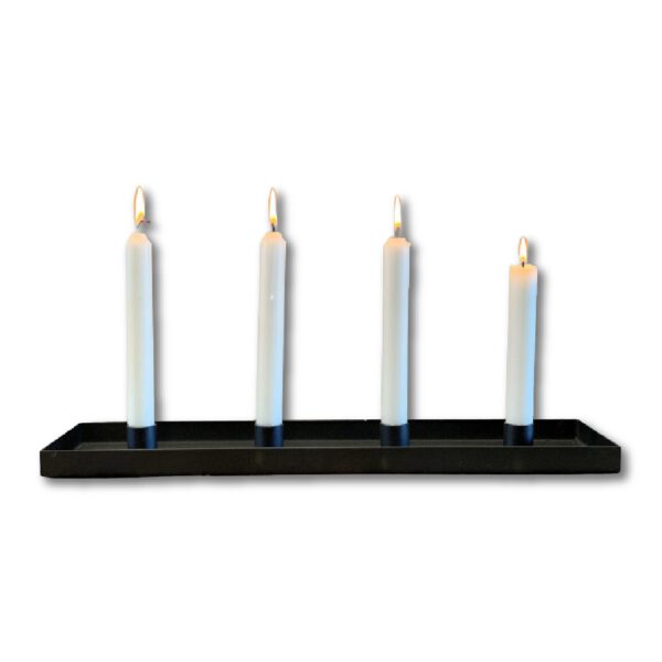 Kerzenhalter für 4 Kerzen schwarz