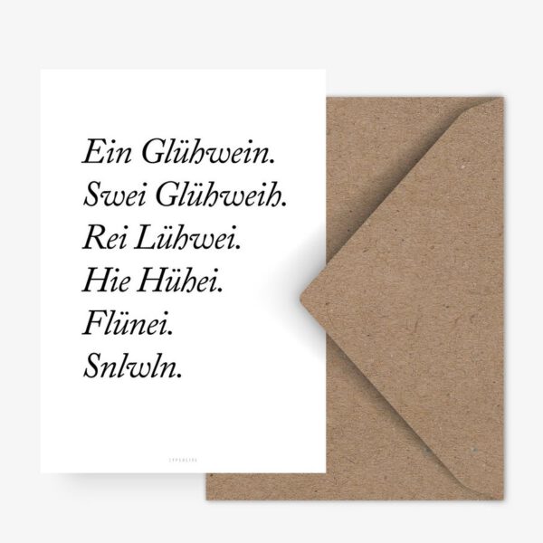 Postkarte - Glühwein