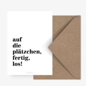 Postkarte - Plätzchen