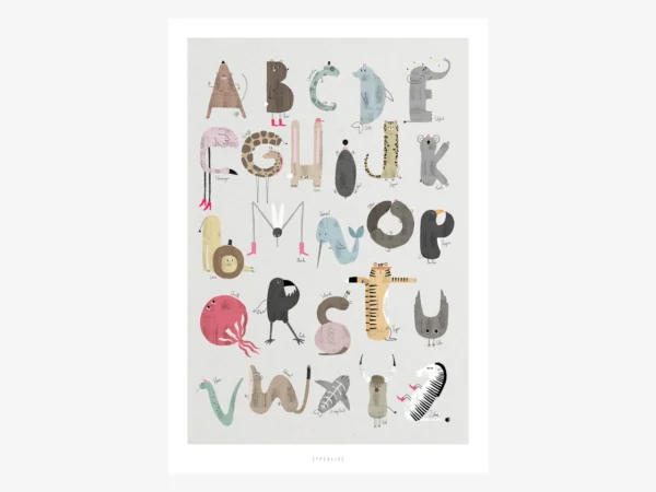 Poster für Kinder Alphabet